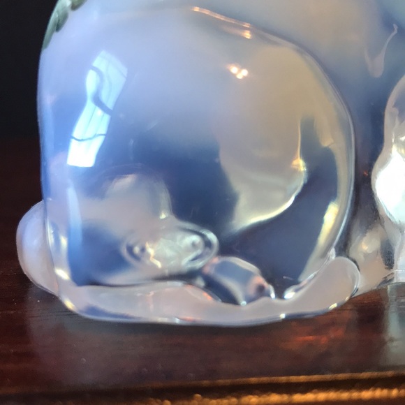 Fenton Signed Hand Painted Opalescent Cat - Picture 6 of 6
